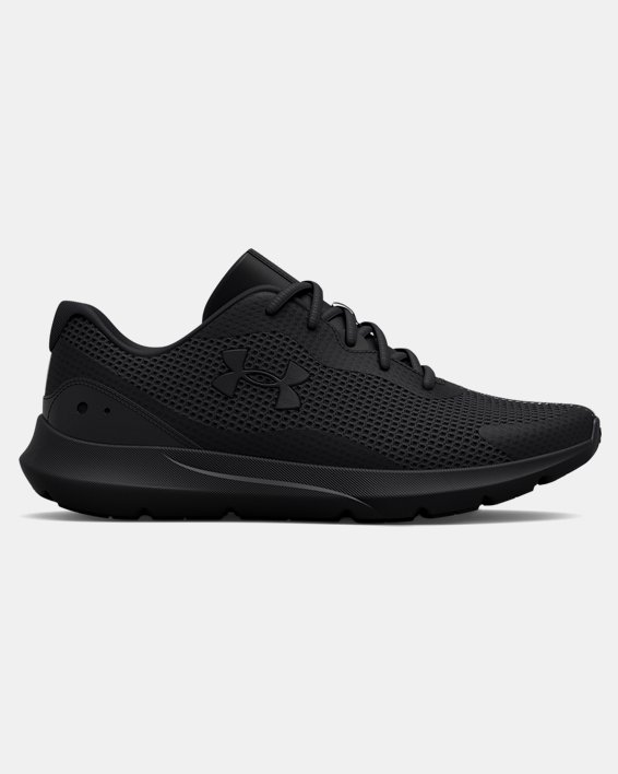 Men's UA Surge 3 Running Shoes, Black, pdpMainDesktop image number 0